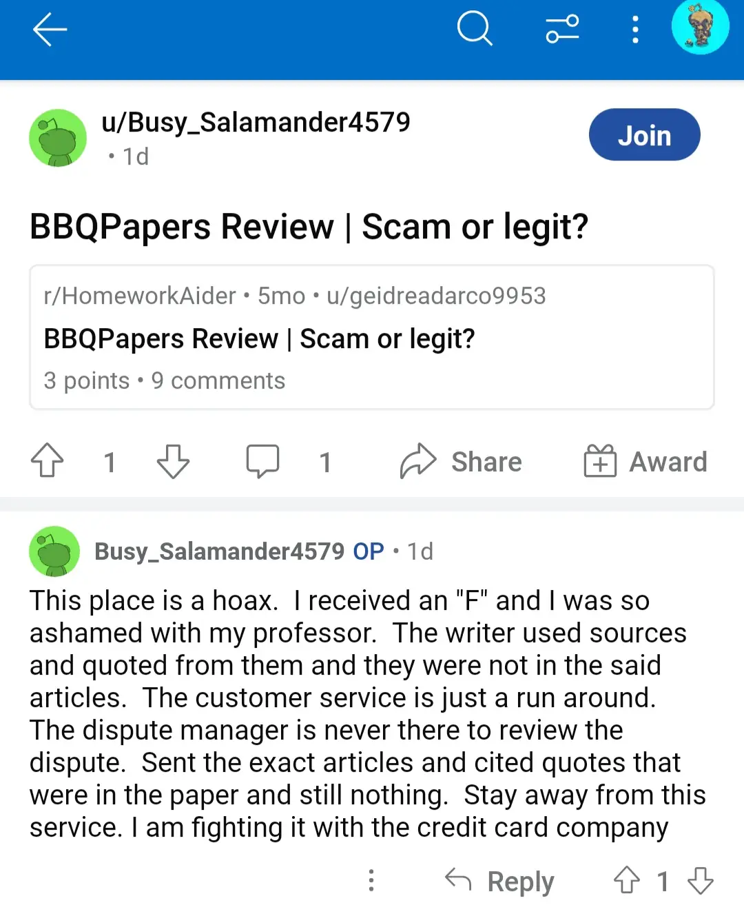BBQPapers review on Reddit